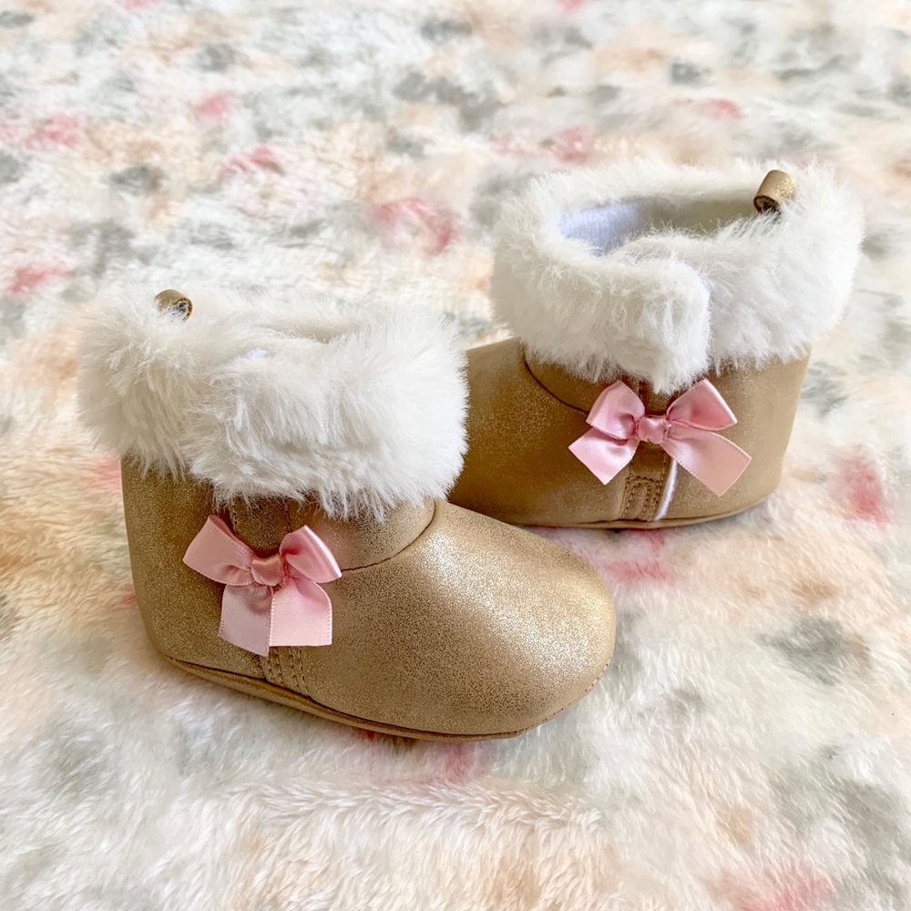 Child of mine shimmery boots 3-6 mo